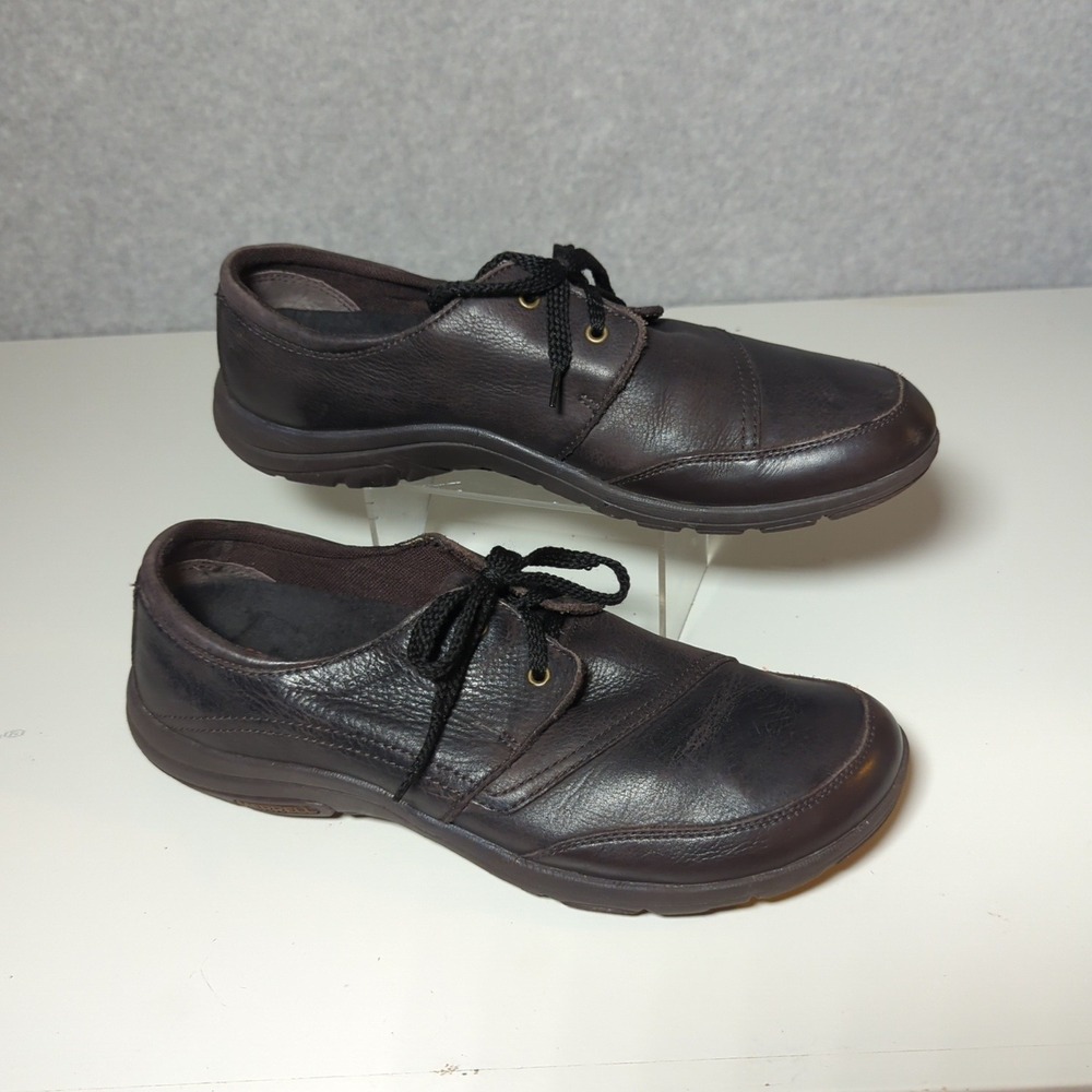 Merrell Java Leather Lace Up Comfort Casual Walking Shoes Womens Brown Sz 10